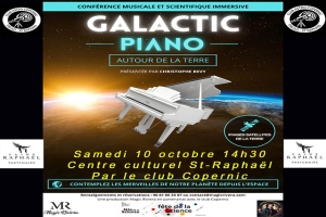 conférence musicale  galactic piano samedi 10 octobre 14h30 centre culturel St-Raphaël